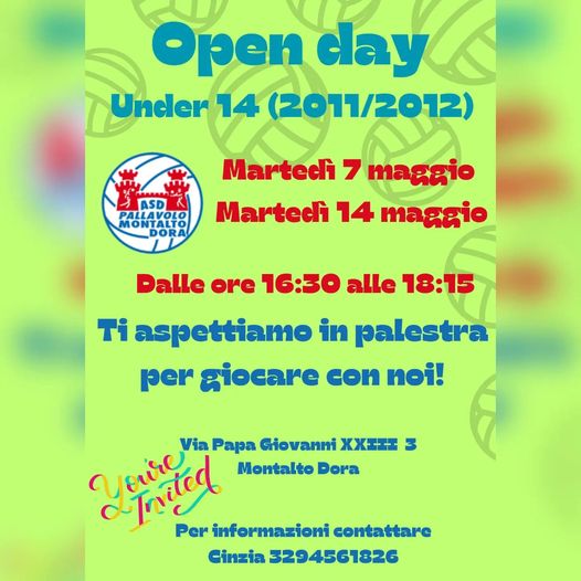 Open Day Under 14