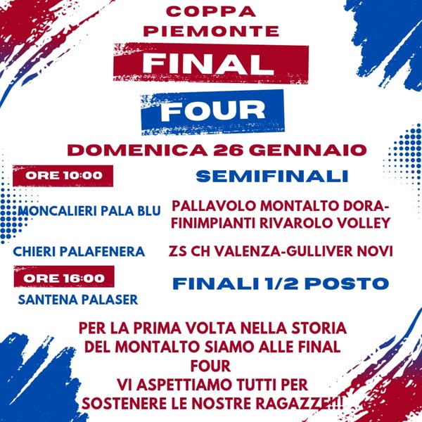 🏆COPPA PIEMONTE FINAL FOUR🏆