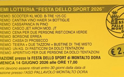 Lotteria della Festa dello Sport 2026