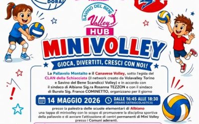 Il 14 maggio il Minivolley fa tappa ad Albiano